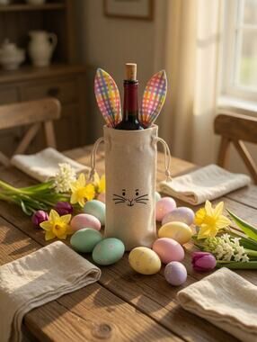 Brand New Celebrate It Easter Bunny Wine Bag